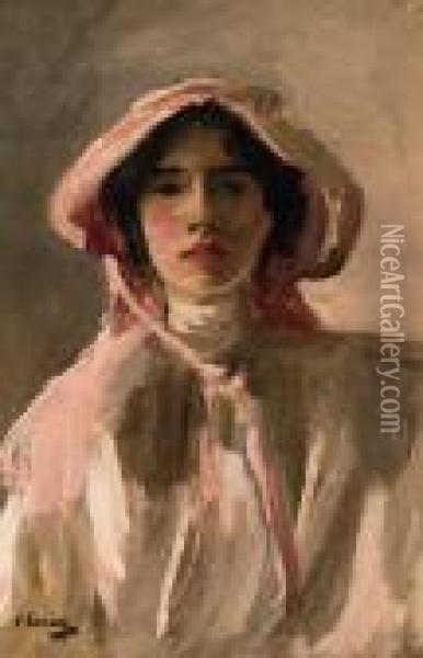 Portrait Of Eileen, The Artist's Daughter Oil Painting - John Lavery