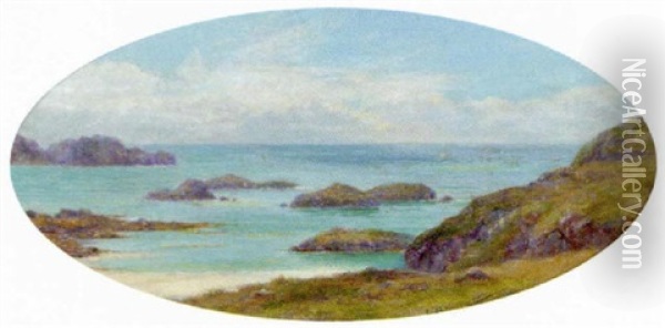 On The West Coat, Iona Oil Painting - Louis Bosworth Hurt
