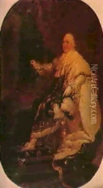 Etude Pour Le Portrait De Louis Xviii Oil Painting - Francois Pascal Simon Gerard