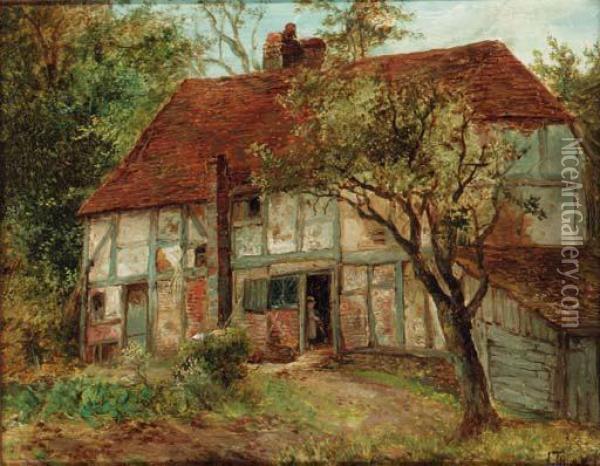 The Cottage Oil Painting - Joseph Thors