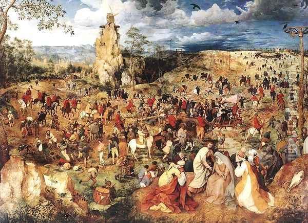 Christ Carrying the Cross 1564 Oil Painting - Jan The Elder Brueghel