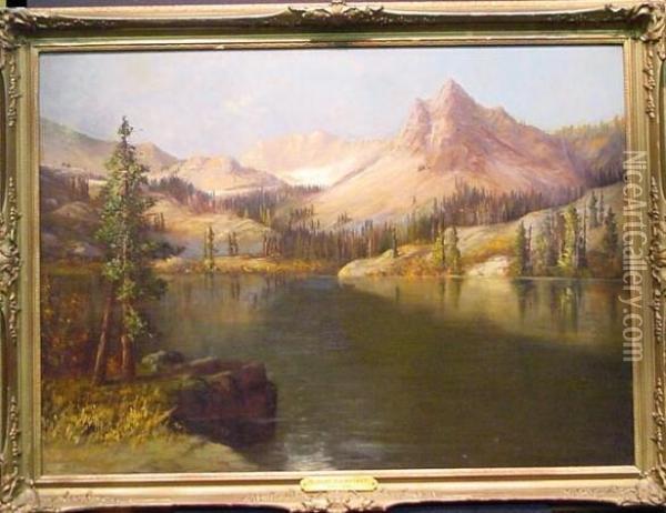 Mountain Lake Oil Painting - Albert Bierstadt
