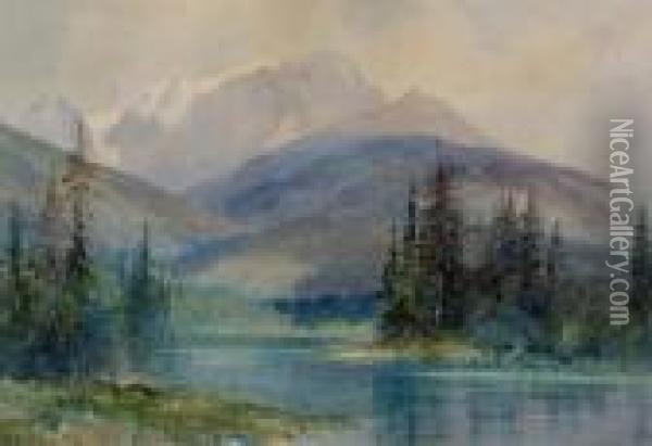 In The Selkirks, Bc Oil Painting - Frederic Marlett Bell-Smith