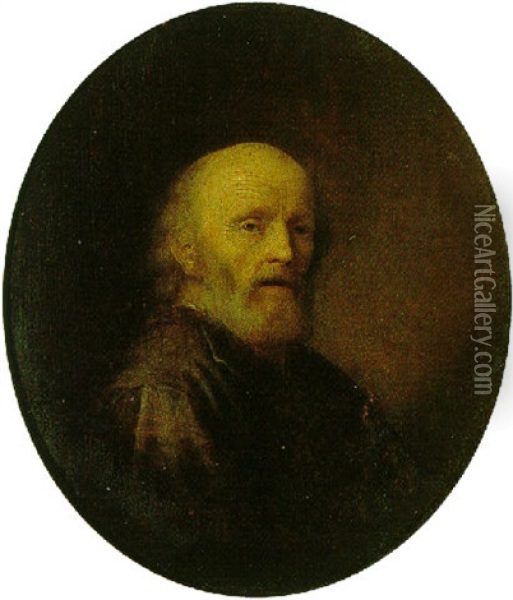 Portrait Of A Bearded Man Oil Painting - Gerrit Dou