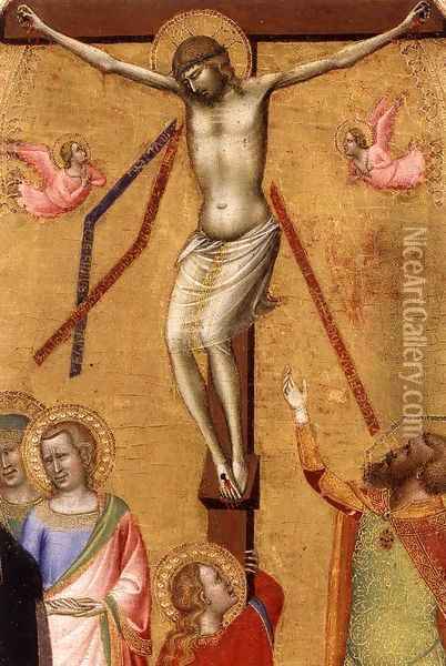 Crucifixion (detail) Oil Painting - Bernardo Daddi