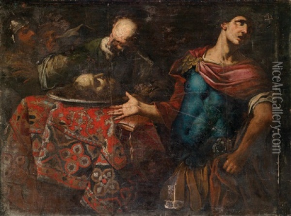 A Scene From Roman History Oil Painting - Pietro Negri
