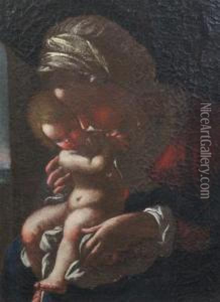 Madonna And Child Oil Painting - Bartolomeo Schedoni