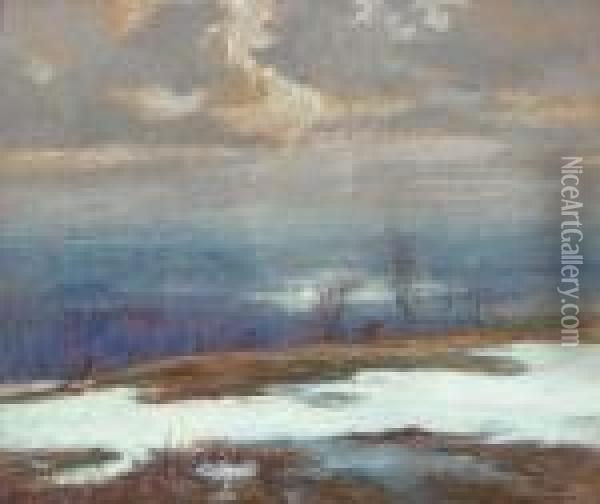 Winter River Oil Painting - Maurice Galbraith Cullen