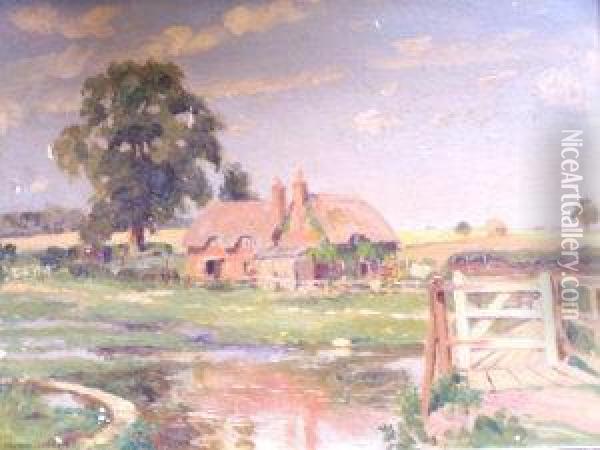 Landscape Oil Painting - Arthur Henry Jenkins