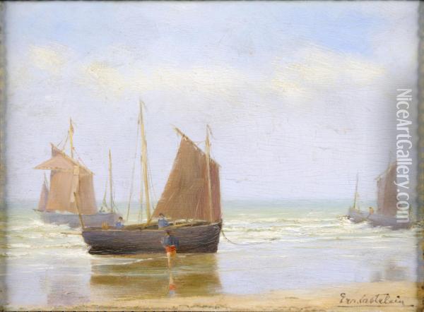 Marine Oil Painting - Ernest Castelein