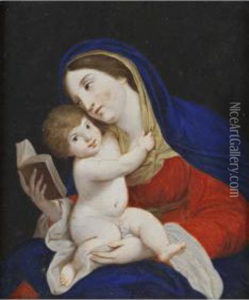 Madonna Col Bambino Oil Painting - Francesco Giuseppe Casanova