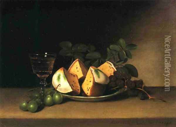 Still Life with Cake 1818 Oil Painting - Raphaelle Peale