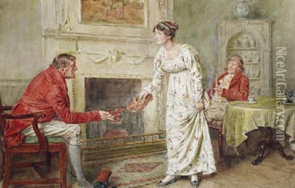 After The Meet Oil Painting - George Goodwin Kilburne
