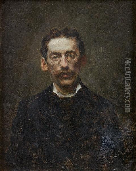 Portrait Of A Gentleman Oil Painting - Robert Poetzelberger