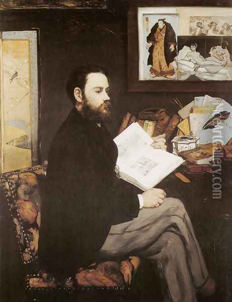 Emile Zola Oil Painting - Edouard Manet
