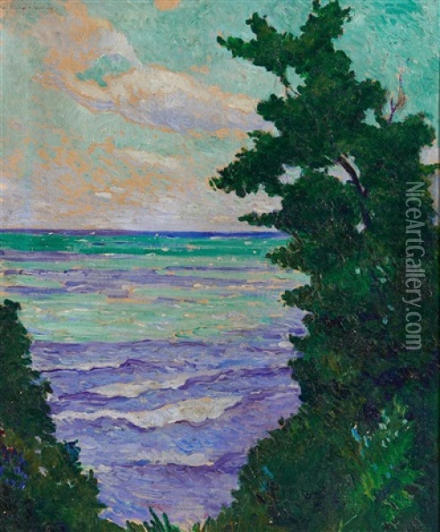 Lake Erie Oil Painting - William Sommer