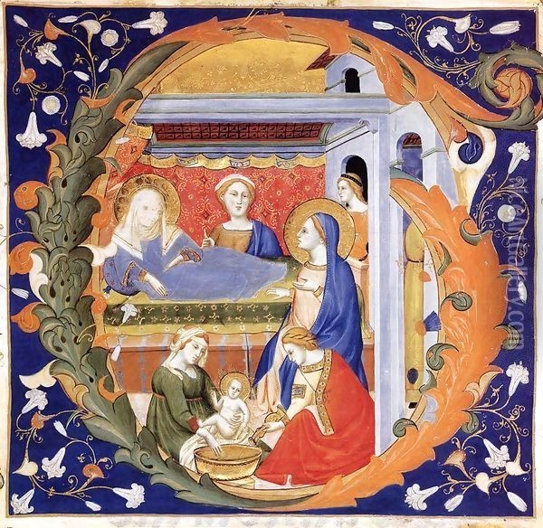 Gradual from Santa Maria degli Angeli (Folio 148) Oil Painting - Don Silvestro Dei Gherarducci