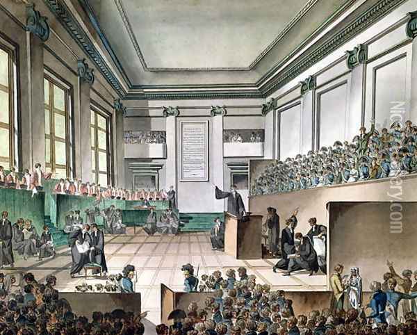 The Trial of the Cadoudal Affair, c.1804 Oil Painting - Armand de Polignac