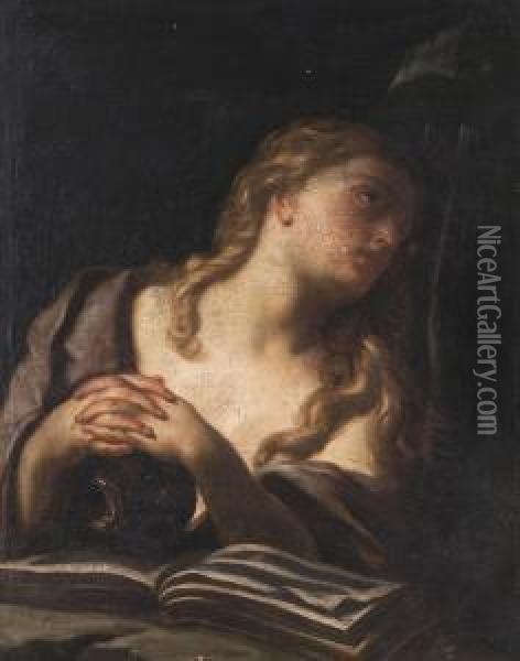 The Holy Magdalene Oil Painting - Francesco Trevisani