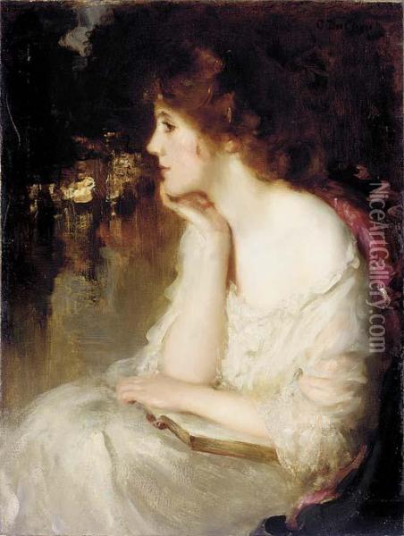 Contemplation Oil Painting - Gertrude Des Clayes