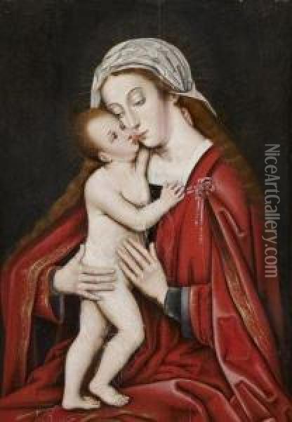 Vierge A L'enfant Oil Painting - Barend Van Orley