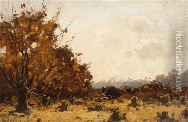 Autumn Forest Oil Painting - Cornelis Kuypers