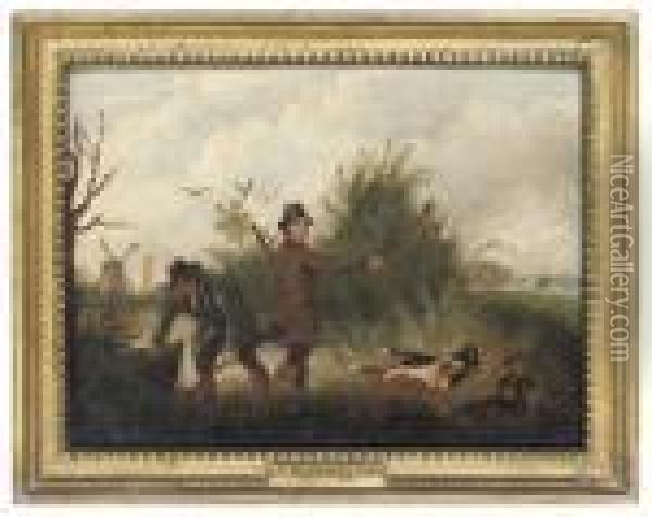 The Duck Shoot Oil Painting - Philip Reinagle