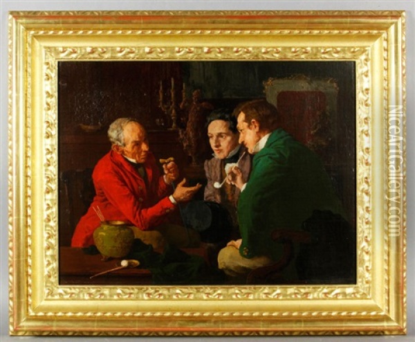 Three Generations Oil Painting - Louis Charles Moeller