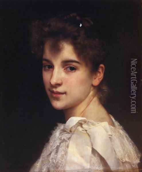 Portrait of Gabrielle Drienza Oil Painting - William-Adolphe Bouguereau