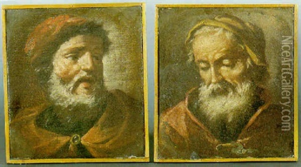 Teste Di Vecchio Oil Painting - Giuseppe Nogari