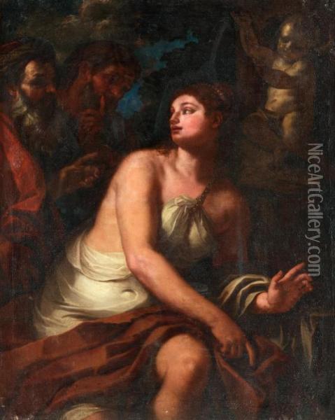 Susanna And The Elders Oil Painting - Johann Karl Loth
