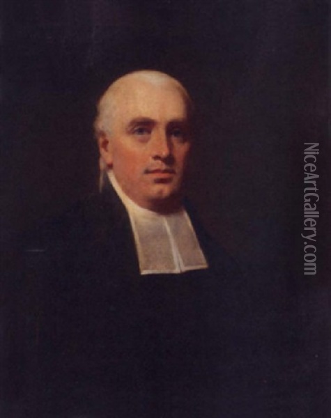 Portrait Of The Rev. William Paul Wearing Clerical Dress Oil Painting - Sir Henry Raeburn