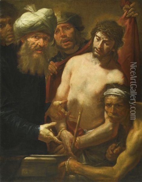 Ecce Homo Oil Painting - Gioacchino Assereto