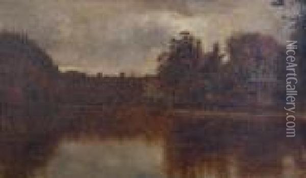 Brown Camp, Bisby Lake Oil Painting - Jervis McEntee