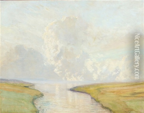 Rosenaaens Udlob Oil Painting - Vilhelm Peter Karl Kyhn