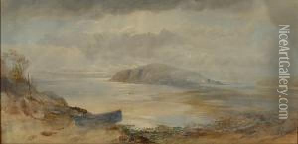 Burgh Island, South Devon Oil Painting - George Whitaker