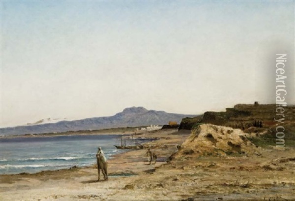 Cote Algerienne Oil Painting - Victor de Papelen (Papeleu)
