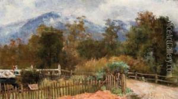 Country Walk Oil Painting - Albert Henry Fullwood