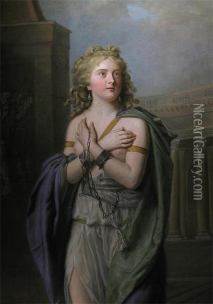 Zenobia Queen Of Palmyra Conducted In Chains Through The Streets Ofrome Oil Painting - Guy Head
