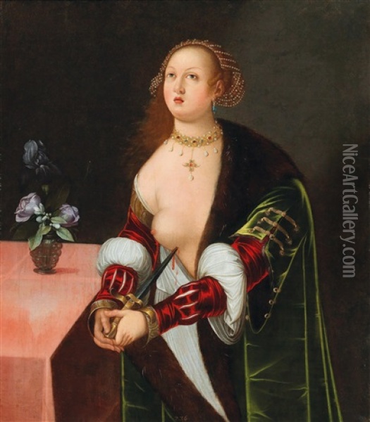 Lucretia Oil Painting - Lucas Cranach the Elder