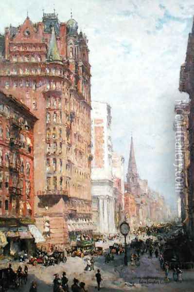 Fifth Avenue New York City, 1906 Oil Painting - Colin Campbell Cooper