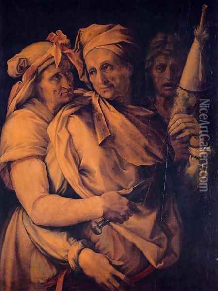 The Three Fates Oil Painting - Francesco de' Rossi