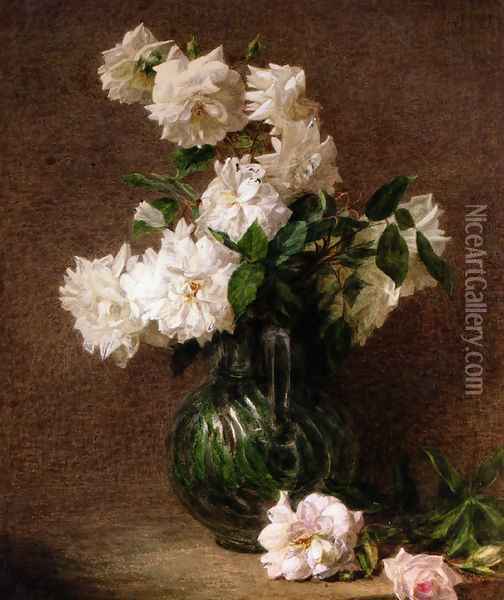 Vase de Fleurs Oil Painting - Victoria Dubourg Fantin-Latour