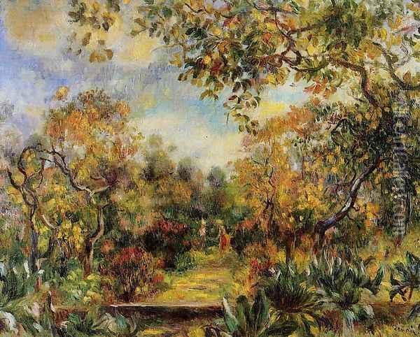 Beaulieu Landscape Oil Painting - Pierre Auguste Renoir