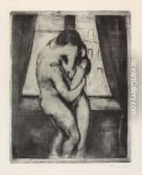 Der Kuss Oil Painting - Edvard Munch