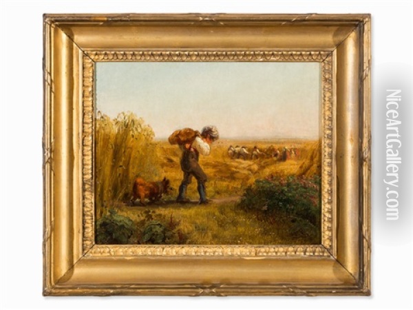 Field Work Oil Painting - Johann Matthias Ranftl