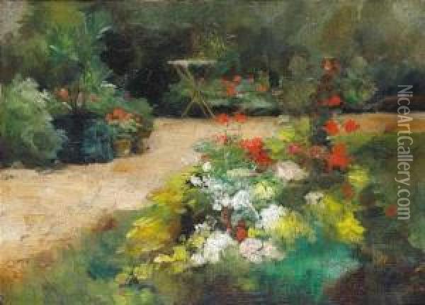 Jardin Oil Painting - Gustave Caillebotte