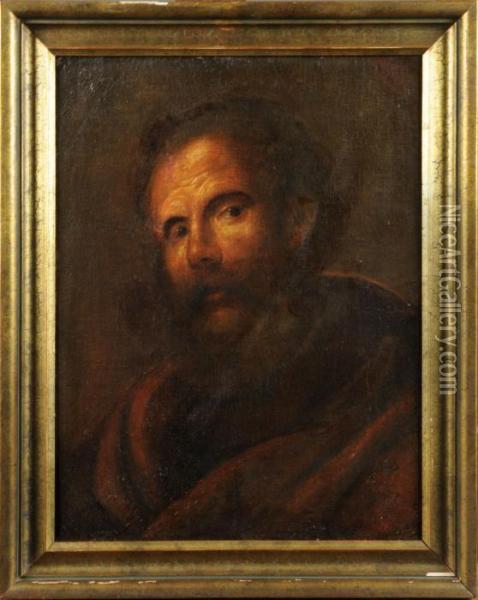 Portrait De Saint Oil Painting - Rembrandt Van Rijn