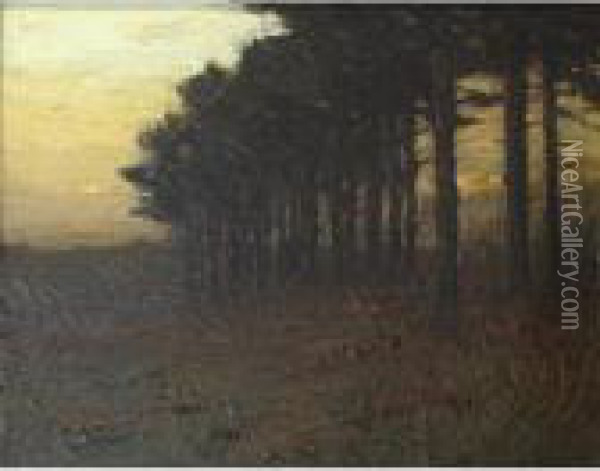 The Pine Grove Oil Painting - Charles Warren Eaton