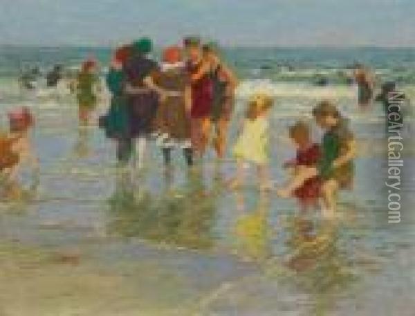 Beach Scene Oil Painting - Edward Henry Potthast